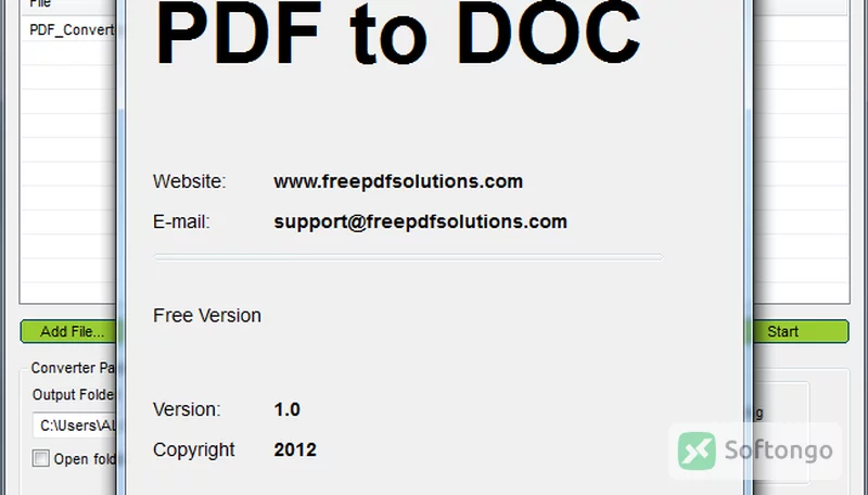 Free PDF to Doc Converter