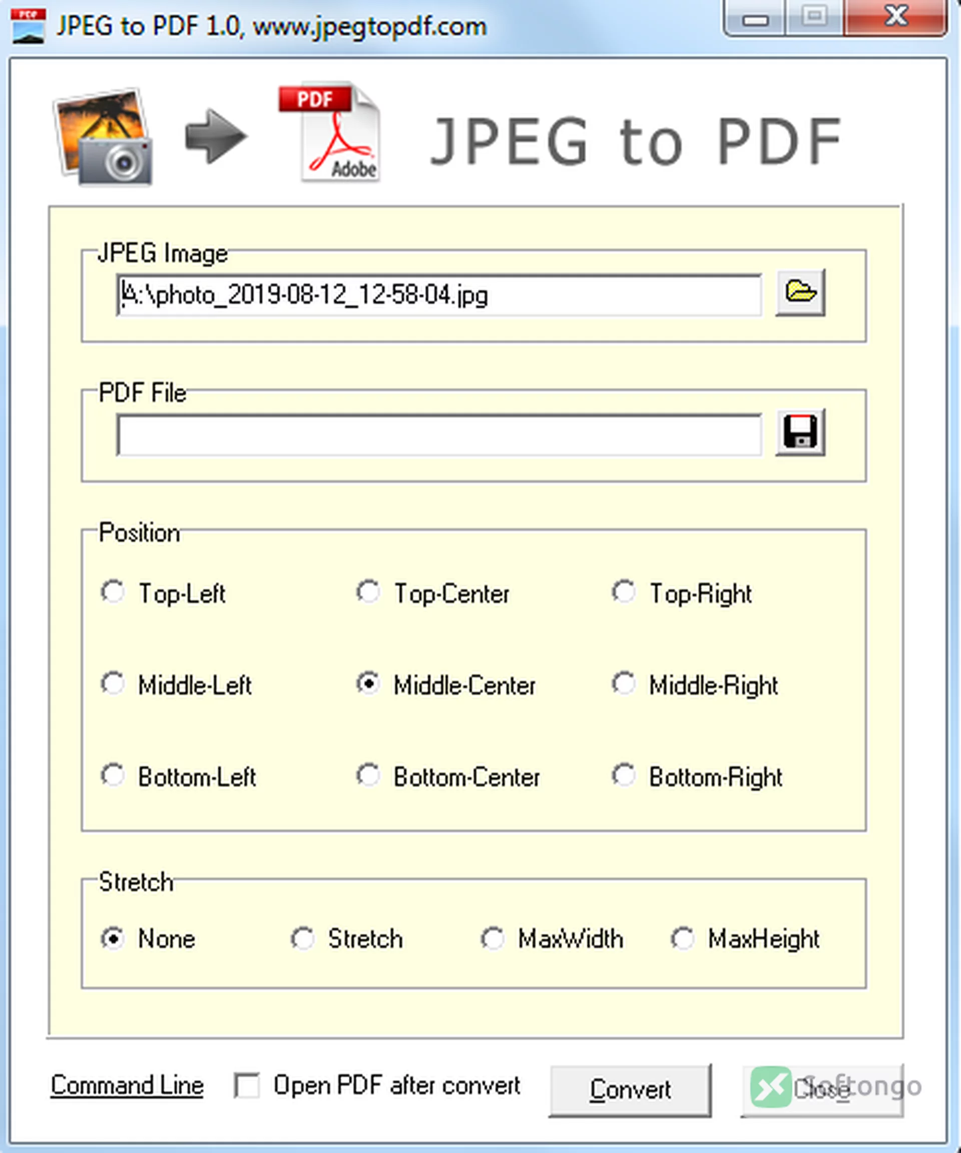 JPEG to PDF
