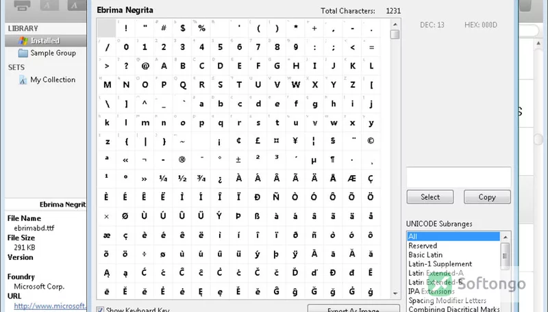 NexusFont