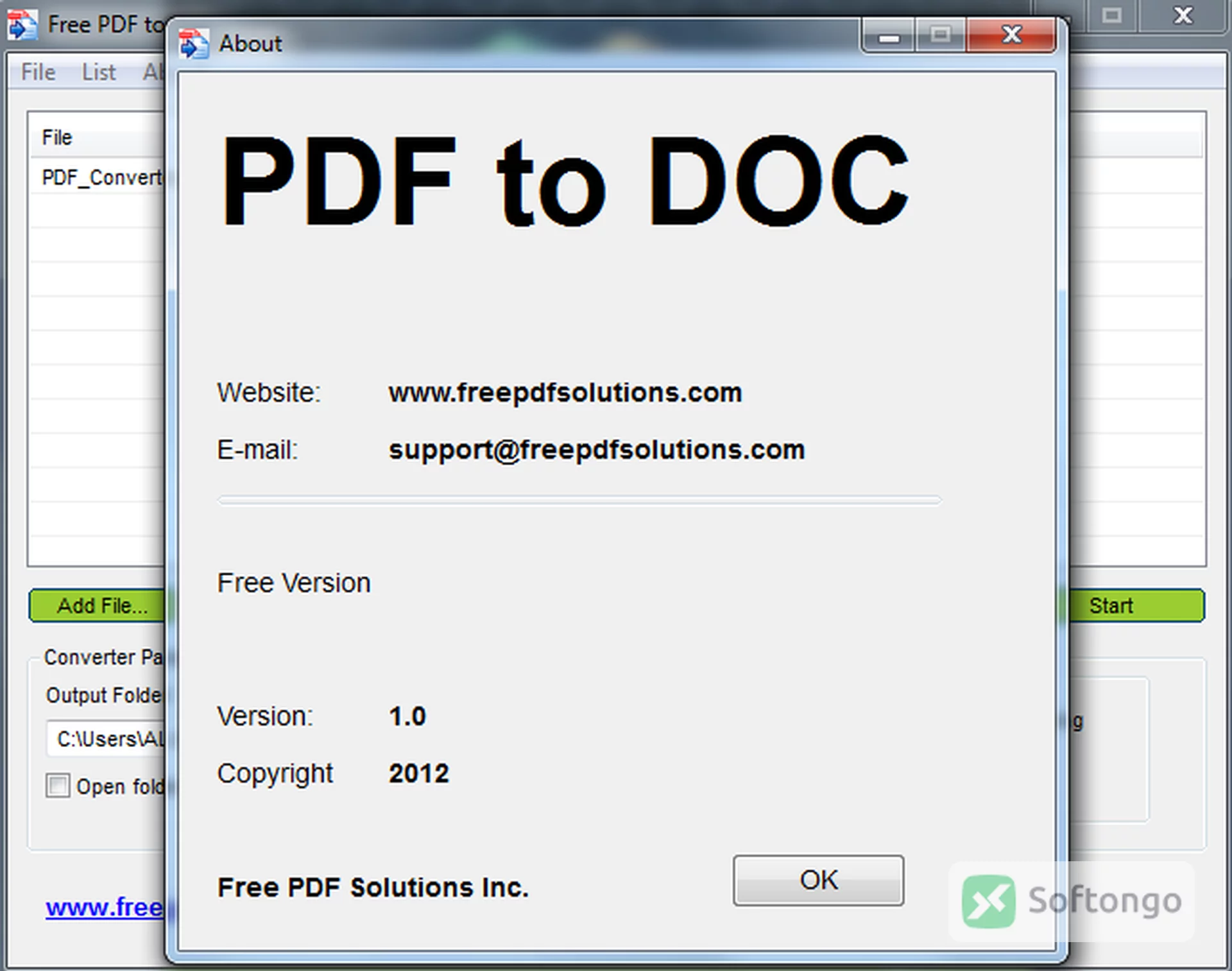 Free PDF to Doc Converter