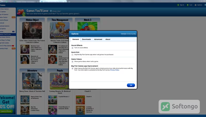 Big Fish Game Manager