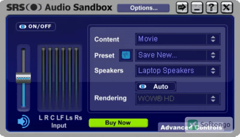SRS Audio Sandbox