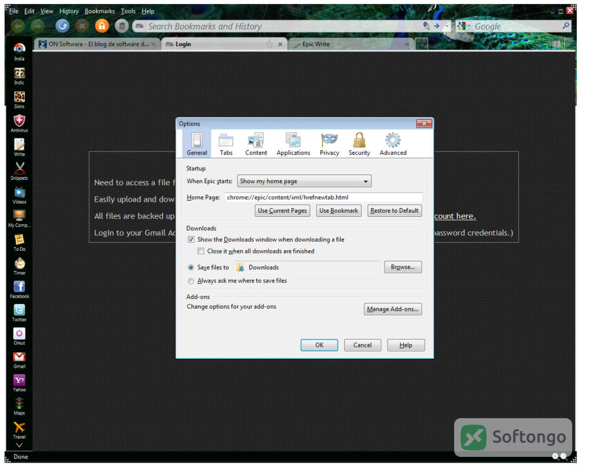 Epic Browser