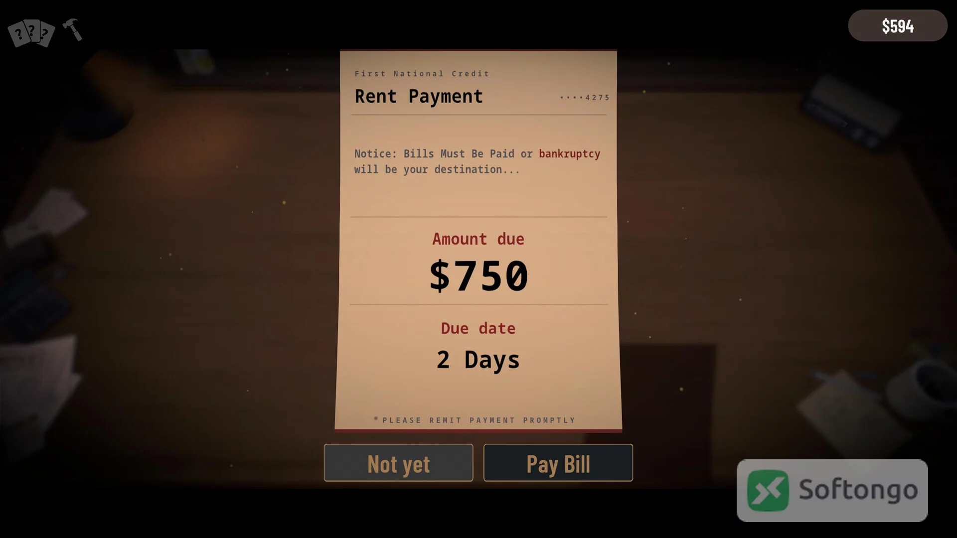 Bills Must Be Paid