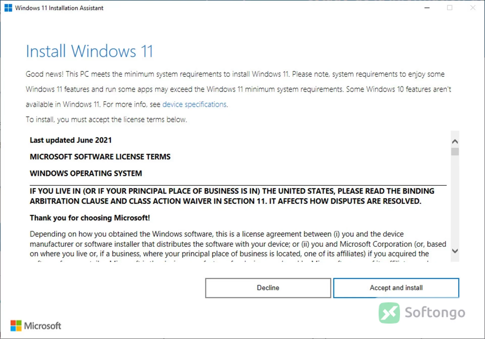 Windows 11 Installation Assistant