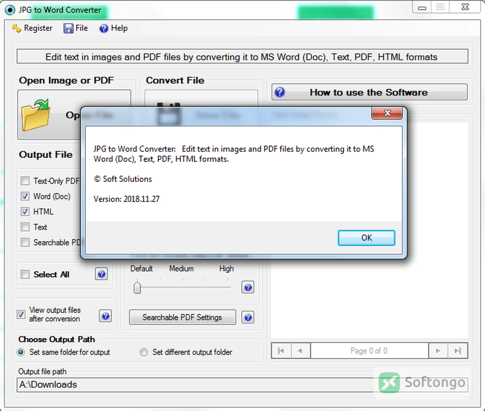 JPG to Word Converter